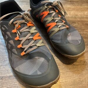 Merrell Gray and Orange Athletic Shoes